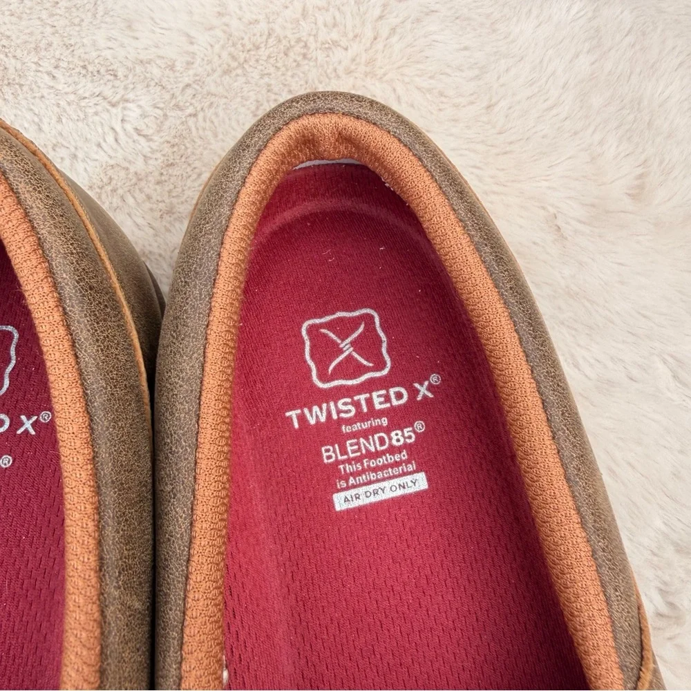 Twisted X Slip-On Driving Mocs Size 6